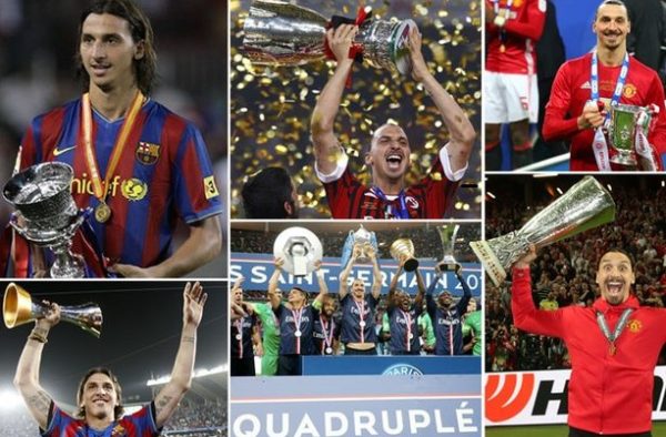 Zlatan Ibrahimovic wins 34rd major trophy