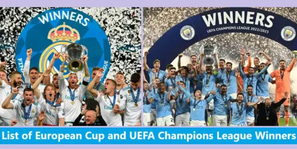 List of European Cup and UEFA Champions League Winners