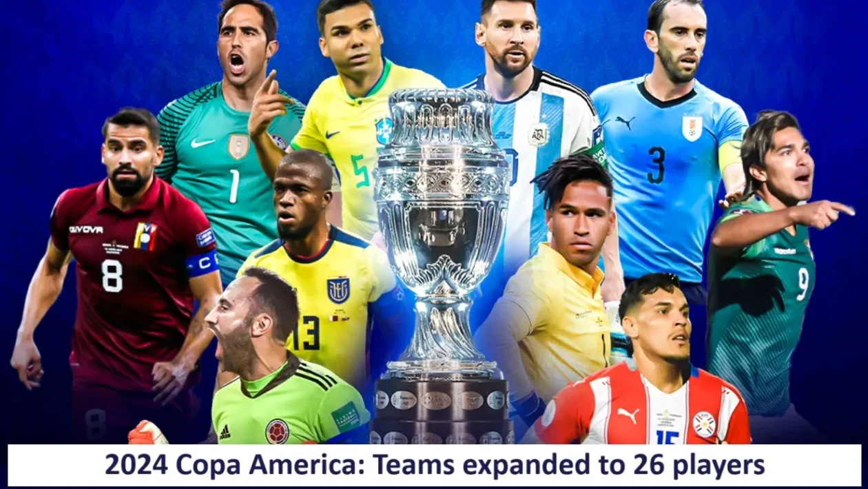 2024 Copa America Teams expanded to 26 players