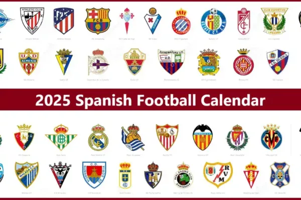 2025 Spanish Football Calendar