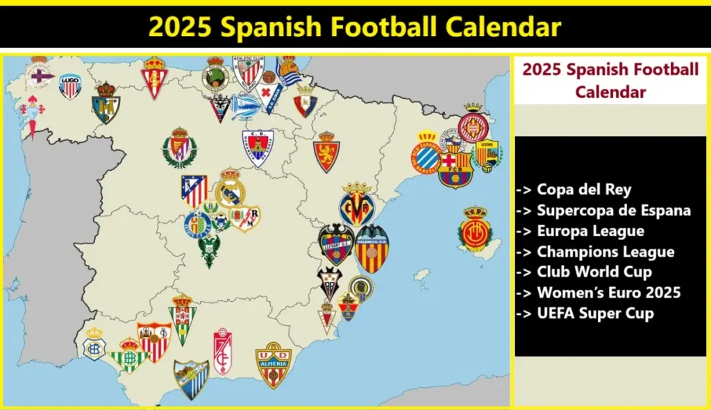 2025 Spanish Football Calendar List 2025 Spanish Football Calendar