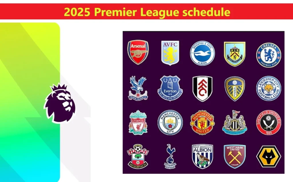 Date and Time wise 2025 Premier League schedule