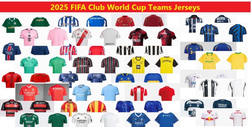 2025 FIFA Club World Cup teams Jerseys of all Clubs