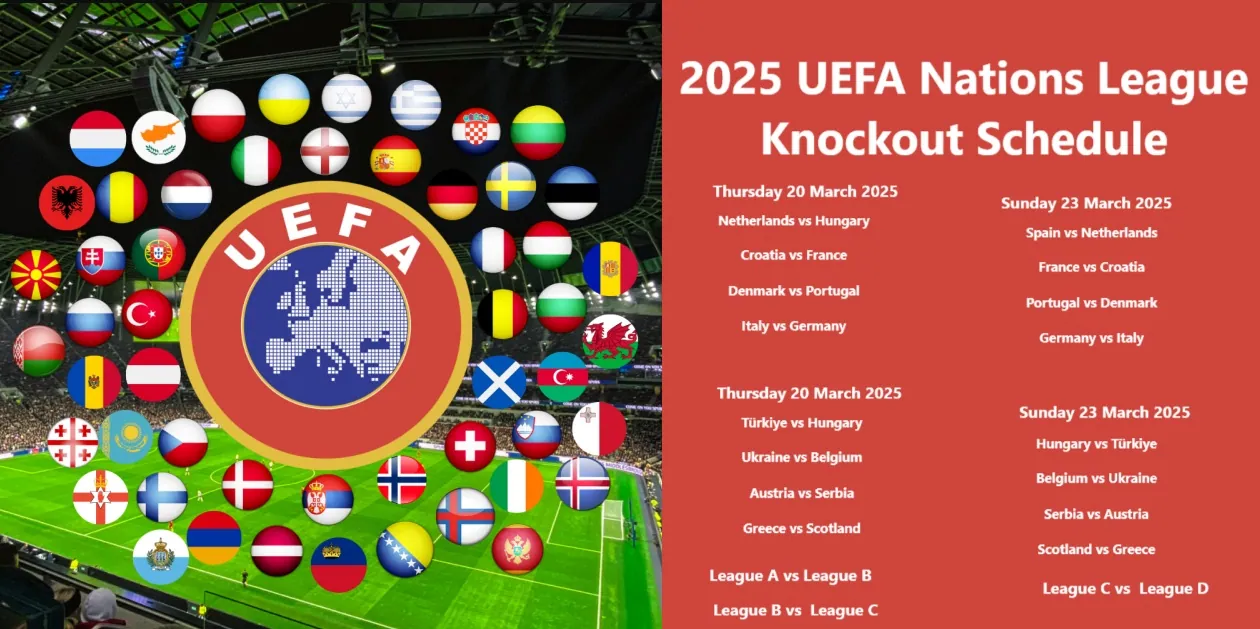 2025 UEFA Nations League Knockout Schedule