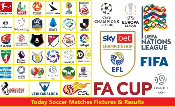 Soccer Matches Fixtures & Results