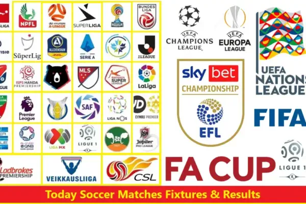 Soccer Matches Fixtures & Results