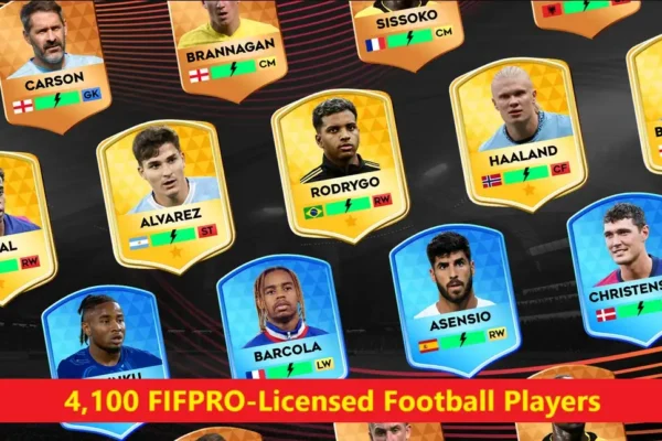 over 4,100 FIFPRO-licensed football players in Dream League Soccer 2025