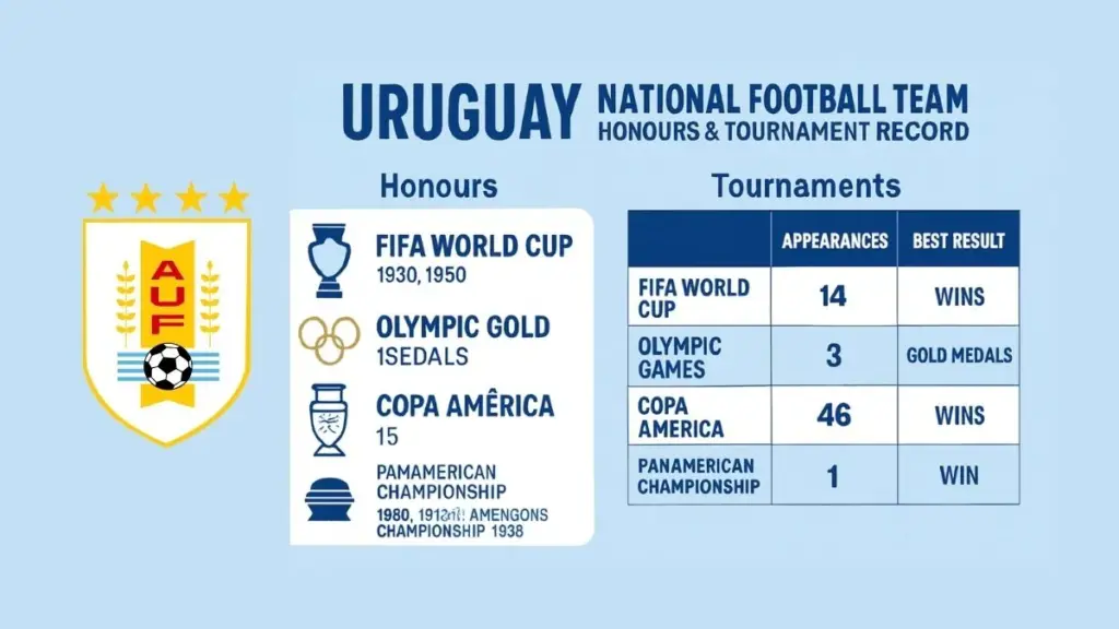 Uruguay National Football Team_ Honours & Tournament Record