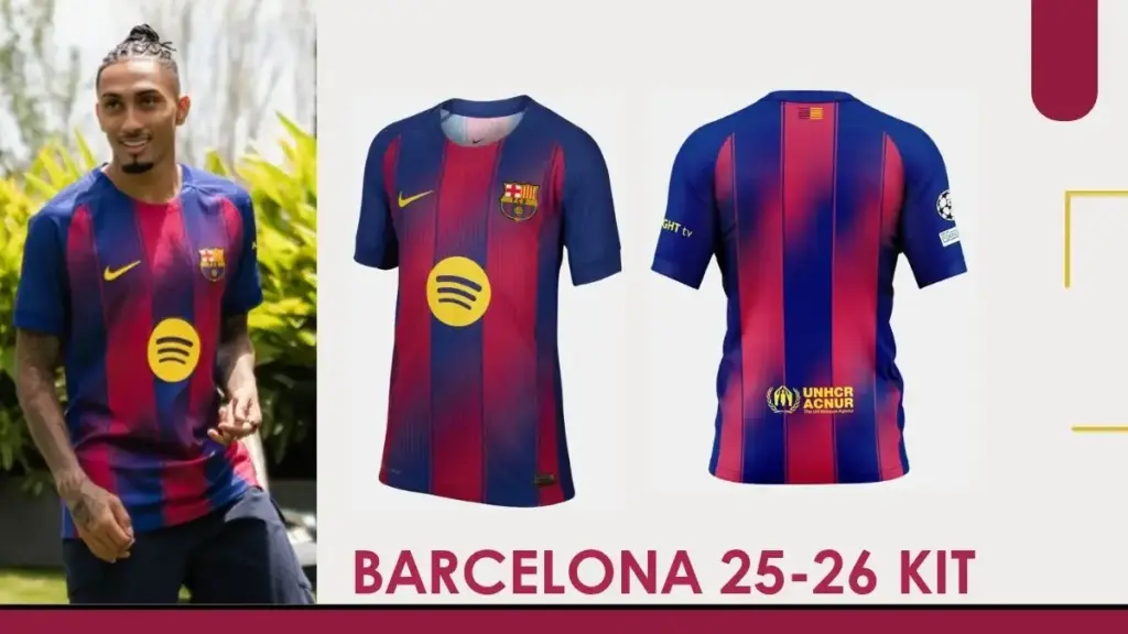 Barcelona 25-26 Kit for Home and Away in Football