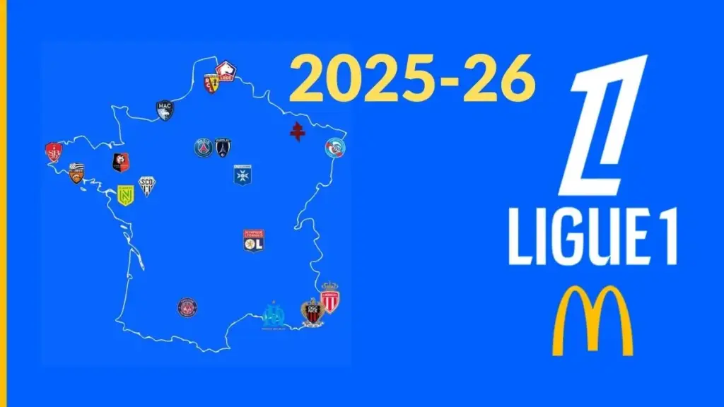 2025-26 Ligue 1 Teams, Manager with Home Venue