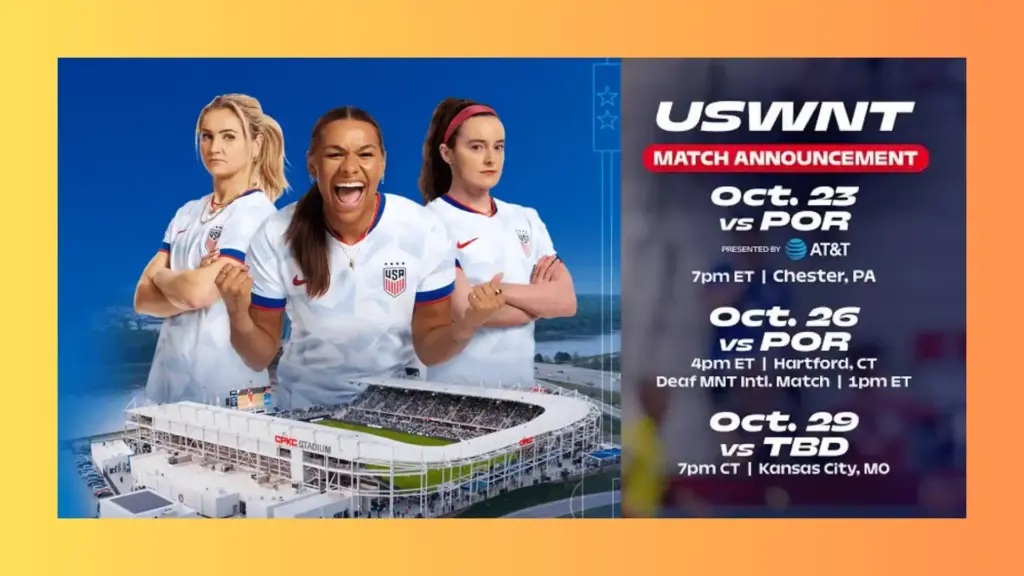 Upcoming USWNT 2025 schedule